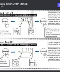 Timer Outlet, Nearpow Multifunctional Infinite Cycle Programmable Plug-in Digital Timer Switch with 3-Prong Outlet for Appliances, Energy-Saving Timer, 15A/1800W Blue 1 42 61zIpuThc1L