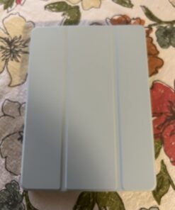 Akkerds Case Compatible with iPad 10.2 Inch 2021/2020 iPad 9th/8th Generation & 2019 iPad 7th Generation with Pencil Holder, Protective Case with Soft TPU Back, Auto Sleep/Wake Cover, Sky Blue 44 61zJFh2FIFL