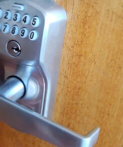 SCHLAGE FE575 PLY 626 ELA Plymouth Keypad Entry with Auto-Lock and Elan Levers, Brushed Chrome Satin Chrome Elan Lever Plymouth Trim 31 61zJWt1zujL