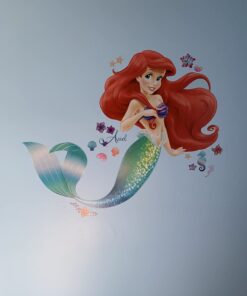 RoomMates RMK2360GM The Little Mermaid Ariel Peel and Stick Giant Wall Decals Pack of 1 Multicolor 23 61zLz3BpY L