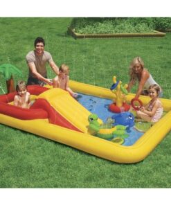 Intex 57454EP 100-inch x 77-inch Inflatable Ocean Children's Play Center Outdoor Backyard Kiddie Pool and Game Set 1 Pack 26 61zM26q32IL