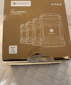 Etekcity Camping Lantern for Emergency Light Hurricane Supplies, Accessories Gear Tent Lights, Lanterns Battery Powered LED for Power Outages, Survival Kits, Operated Lamp, 4 Pack,Black 49 61zPWANAAzL