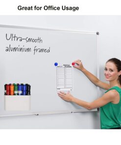 Magnetic Dry Erase Marker Holder,Pen and Eraser Holder for Whiteboard,Magnet Pencil Cup Utility Storage Organizer for Office, Refrigerator, Locker and Metal Cabinets (2 Pack) 2 Pack 17 61zQLdFaeeL