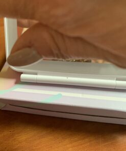 FUNTOUCH Rechargeable Travel Makeup Mirror with 72 Led Lights, Portable Lighted Beauty Mirror, 3 Color Lighting, Dimmable Touch Screen, Tabletop LED Folding Cosmetic Vanity Mirror White 42 61zQd9RRzIL