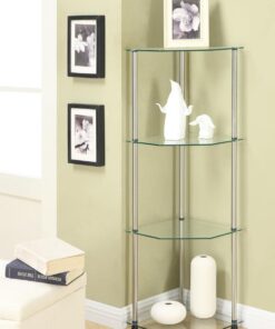 Alternative view of Convenience Concepts Designs2Go Classic Glass 4 Tier Corner Shelf