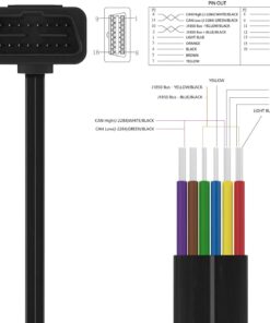 Foxwell NT301/NT201 OBD2 Extension Cable 16pin Male to Female Diagnostic Universal OBD II Convert Cable 7 61zSNyOfyeL 1