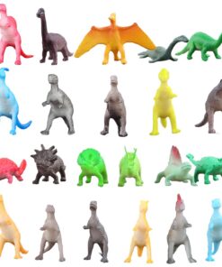 Alternative view of 82 Piece Mini Dinosaur Toy Set for Dino Party Favor Supplies Birthday Cupcake Toppers - Assorted Vinyl Plastic Figure Toys for Kids Toddler Pinata Filler School Carnival Prize Bulk Goodie Bag Stuffers