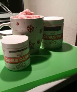 Genius Caffeine Pills 100mg, Extended-Release Microencapsulated Caffeine Pills - All-Natural Non-Crash Sustained Energy, Focus & Concentration Supplement - Nootropic Brain Booster - 100 Capsules 43 61zU5hd63L