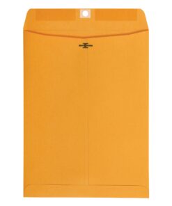 Amazon Basics 9 x 12-Inch Clasp Kraft Envelopes, Gummed, 100-Pack 9" x 12" 9 61zVCAWLE8L