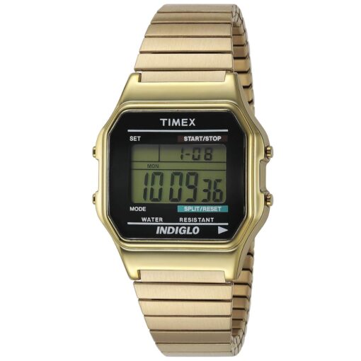 Timex Men's T78677 Classic Digital Gold-Tone Stainless Steel