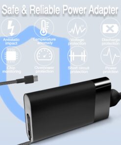 New Slim HP 65w USB C Laptop Charger Replacement for HP Spectre x360 Envy Chromebook Elitebook x360 Pavilion Elite x2 Type C Power Cord Ac Adapter HP usb c Charger 26 61zVdpRs fL