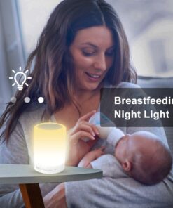 Elecstars Touch Bedside Lamp - with Bluetooth Speaker, Dimmable Color Night Light, Outdoor Table Lamp with Smart Touch Control, Best Gift for Men Women Teens Kids Children Sleeping Aid 47 61zW07k0gWL