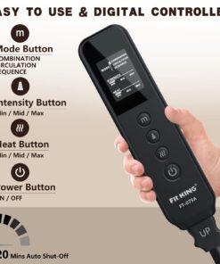 FIT KING Full Leg Massager with Heat, Air Compression Massager for Foot Calf & Thigh Muscle Relaxation and Recovery, Helpful for Pain Relief,Swelling, Edema and RLS, FSA-HSA Approved 23 61zYhHjMOGL 1