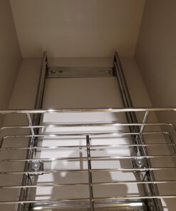 LYNK PROFESSIONAL® Pull Out Cabinet Organizer, 11"W x 18"D - Slide Out Drawers for Kitchen Cabinets - Sliding Pantry Shelves - Roll Out Shelf Storage for Pots, Pans - Lifetime Limited Warranty, Chrome 11" W x 18" D 11x18 Chrome 36 61zdNHNvhlL