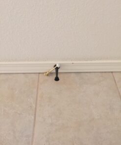 10 Pack - Designers Impressions Oil Rubbed Bronze Heavy Duty Solid Rigid Door Stop w/Rubber Tip : 2546 7 61zgNoiumpL