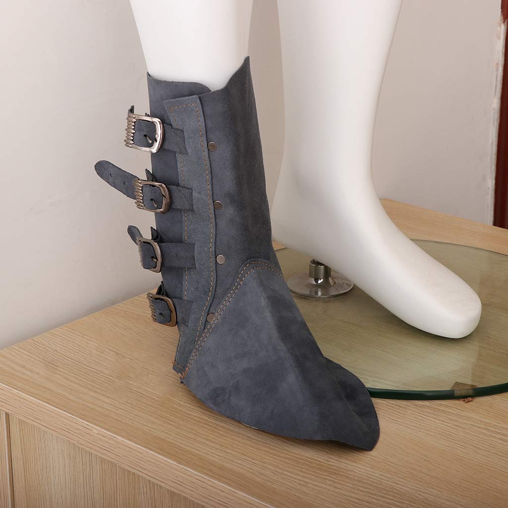 Shamjina 1 Pair Leather Welding Leggings And Spats Shoe Cover, Blue Swiftsly