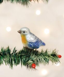 Alternative view of Old World Christmas Ornaments: Bird Watcher Collection Glass Blown Ornaments for Christmas Tree, Baby Bluebird