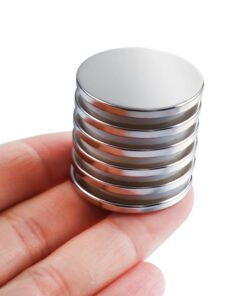 DIYMAG Powerful Neodymium Disc Magnets with Double-Sided Adhesive, Strong Permanent Rare Earth Magnets for Fridge, DIY, Building, Scientific, Craft, and Office Magnets, 1.26 inch Diameter, Pack of 6 32x3 6P 25 61zjy36 EeL