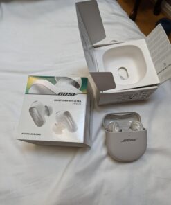 NEW Bose QuietComfort Ultra Wireless Noise Cancelling Earbuds, Bluetooth Noise Cancelling Earbuds with Spatial Audio and World-Class Noise Cancellation, White Smoke 23 61zkGkiRyL