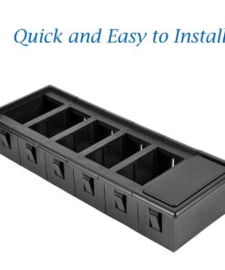 AutoEC Rocker Switch Panel Switch Holder Housing Kit - Black Plastic Pack of 6 27 61zlj114YML