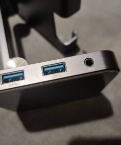 BYEASY USB C Hub with Stand, 7 in 1 Docking Station with 4K 30HZ HDMI, 3.5mm Audio Jack, 60W PD Charging, 2 x USB 3.0, SD/TF Card Reader, for iPad Pro 2021-2018/Macbook Pro 2017-2019 35 61zmWl84LL