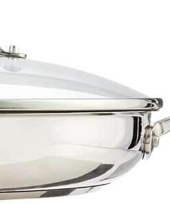 Cuisinart 12 Inch Skillet with Glass Cover, Chef's Classic Collection, 722-30G 9 61zqsWoFgCL