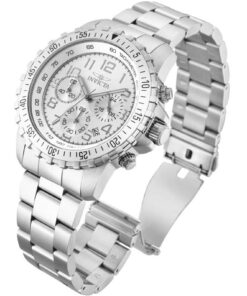 Invicta Men's Specialty Quartz Watch with Stainless Steel Band 45mm Silver 26 61zs353GyFL