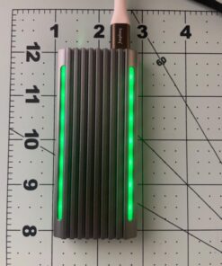 M.2 NVMe SSD Enclosure Adapter USB C 3.2 Gen 2 10Gbps M.2 NVMe to SATA Reader, Tool-Free 6Gbps SATA, RGB NVMe Enclosure Aluminum Case Support UASP Trim for PCIe M-Key(B+M Key) SSD Size 2242/2260/2280 RGB Version 40 61zsCBF79aL