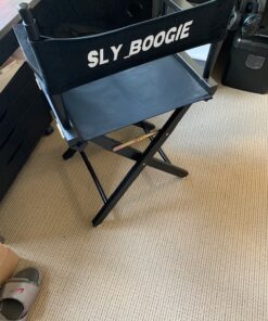 Casual Home 24" Director's Chair Black Frame-with Black Canvas, Counter Height Black Frame - Solid Wood 31 61zsY7E084L