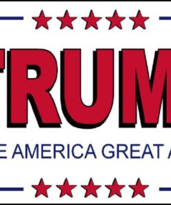 TrendyLuz Flags Donald Trump White Flag President Make America Great Again MAGA 3x5 Feet Printed Flag with Grommets by