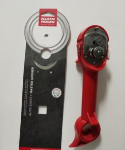 Kuhn Rikon Auto Safety Master Opener for Cans, Bottles and Jars, 9 x 2.75 inches, Red 46 61ztGcq4CgL