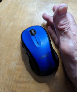Logitech M510 Wireless Computer Mouse – Comfortable Shape with USB Unifying Receiver, with Back/Forward Buttons and Side-to-Side Scrolling, Blue Dark Blue 41 61ztJoR2BmL
