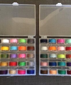 Outus 50 Pieces Prewound Thread Bobbins with Bobbins Box for Brother Sewing Machine, 50 Assorted Colors 25 61ztv0MhqlL