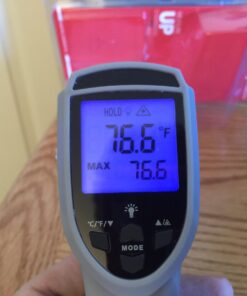 Etekcity Digital Thermometers Non-contact-58°F ~1022°F (-50°C ~ 550°C) ith Adjustable Emissivity & Max Measure for Meat Refrigerator Pool Oven, Blue 75 61zu4NGlRhL