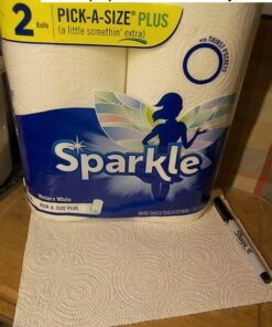 Sparkle Paper Towels, 24 = 47 Regular Rolls, Modern White, Pick-a-Size Plus 33 61zupTqTlHL