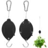 TIHOOD 2PCS Plant Pulley Retractable Hanger Hooks - Hanging Plants Garden Baskets Pots Bird Houses. 5ft Long & 55 lbs Weight Capacity 6 61zxx8pxsOL