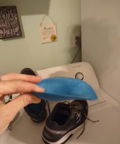 Heel That Pain Plantar Fasciitis Insoles | Heel Seats Foot Orthotic Inserts, Heel Cups for Heel Pain and Heel Spurs | Patented, Clinically Proven, 100% Guaranteed | Blue, Medium (W 6.5-10, M 5-8) Blue Firm Rubber Medium (Women's 6.5-10, Men's 5-8) 35 61zz49 8QJL