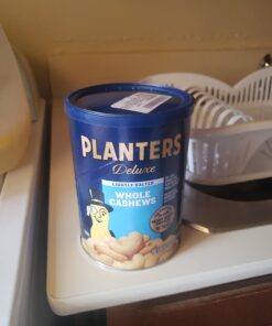 PLANTERS Deluxe Salted Whole Cashews, Party Snacks, Plant-Based Protein 18.25oz (1 Cannister) 1.14 Pound (Pack of 1) 43 61zzJf9sjiL