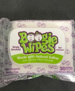 Baby Wipes by Boogie, Saline Wet Wipes for Nose, Face, Hand & Body, FSA/HSA Eligible, Made with Vitamin E, Aloe, Chamomile and Natural Saline, Unscented 30 Count Pack of 3 Boogie Wipes 38 71 0IvPPnHL