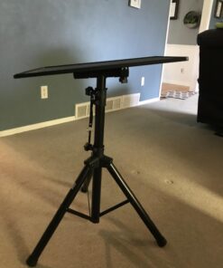 PYLE-PRO Universal Projector Stand -Height & Angle Adjustable Tripod Stand-Hold Laptops, Computers, DJ Equipment & Projectors-Heavy Duty-Perfect for Stage, Studio, & Office Events-Extends 28'' to 46" 54 71 0yPUwEwL 1