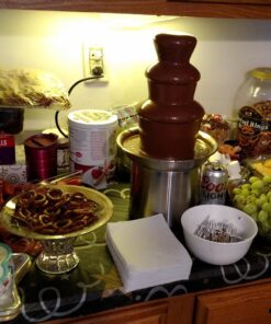 Sephra Select Chocolate Fountain Small 16-Inch Chocolate Fountain Machine for Melting Chocolate, Stainless Steel Heated Basin Chocolate Fountain for Kids and Parties, Whisper Quiet Motor, 4 To 6 LBS Select 16" Home Fountain 29 71 19I5OQJL