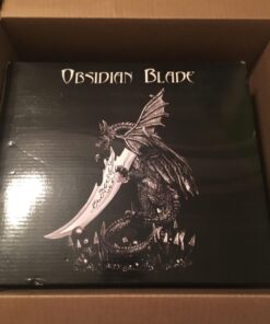 13" OBSIDIAN BLADE DRAGON ATHAME DAGGER KNIFE 6 71 1Xx9HeZL