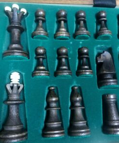 Wegiel Chess Set - Consul Chess Pieces and Board - European Wooden Handmade Game - JUNIOR 71 71 2CzUs2UL