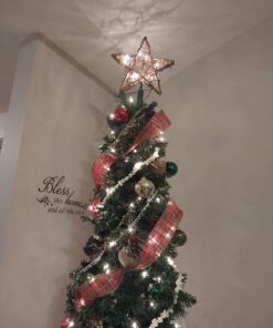 Kurt Adler UL1219/NAT 10 Light Indoor Rattan Natural Star Treetop 45 71 2LEpuwmL