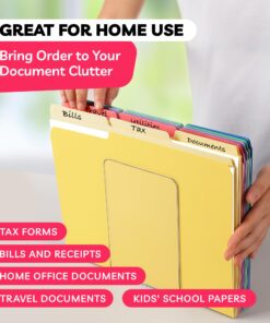 Colored File Folders - Colored Folders - Colored File Folders Letter Size - File Folders - File Folders Letter Size - Color File Folders - Color Folders - (30 Pack, 8.5 x 11", 1/3 Cut Tabs, 5 Colors) 30 Pack 23 71 2QsbD8UL