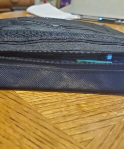 1InTheOffice Pencil Pouch 3 Ring, Black, Pencil Pouch For 3 Ring Binder 2 Pack (Canvas Black) Canvas Black 20 71 3LxON QL