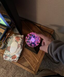 Unido Plasma Ball 4" Inch Sphere - Interactive Touch Responsive Tesla Coil - Science Educational Gift 7 71 3TGq7IL