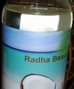 Radha Beauty Fractionated Coconut Oil - 100% Pure & Natural Carrier and Base Oil for Aromatherapy, Hair and Skin - Comes with Pump, 16 fl oz. 36 71 3jDNgQjL 2