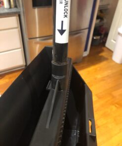 Carlisle FoodService Products Duo-Pan Upright Dust Pan with Serrated Yoke for Home, Restaurants, Kitchen, Lobby, And Office, Plastic, 30 Inches, Black 30 Inches (Pack of 1) 44 71 3jnD3ZPL