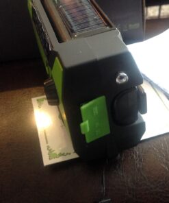 Emergency Crank Weather Radio, AM/FM/NOAA Hand Crank Portable Solar Radio with SOS Alarm, Battery Operated, LED Flashlight & Reading Lamping, 2000mAh Power Bank for Emergency Phone Charge Green 57 71 4qjwGu0L 1